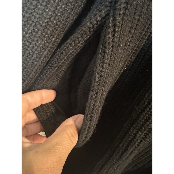 Turtleneck Sweater Dress long sleeve‎ cable knit Sz L GUC pockets - Picture 4 of 5